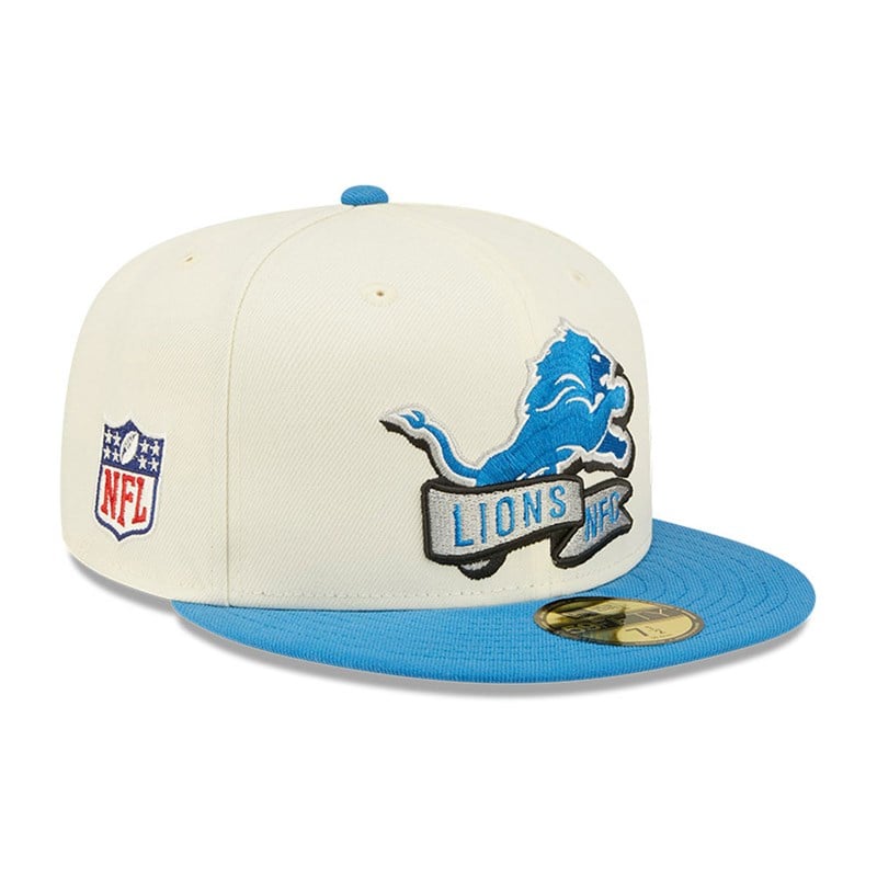 59fifty New Era Detroit Lions NFL Sideline 2022 Fitted Gorras Blancos | DJ2049613