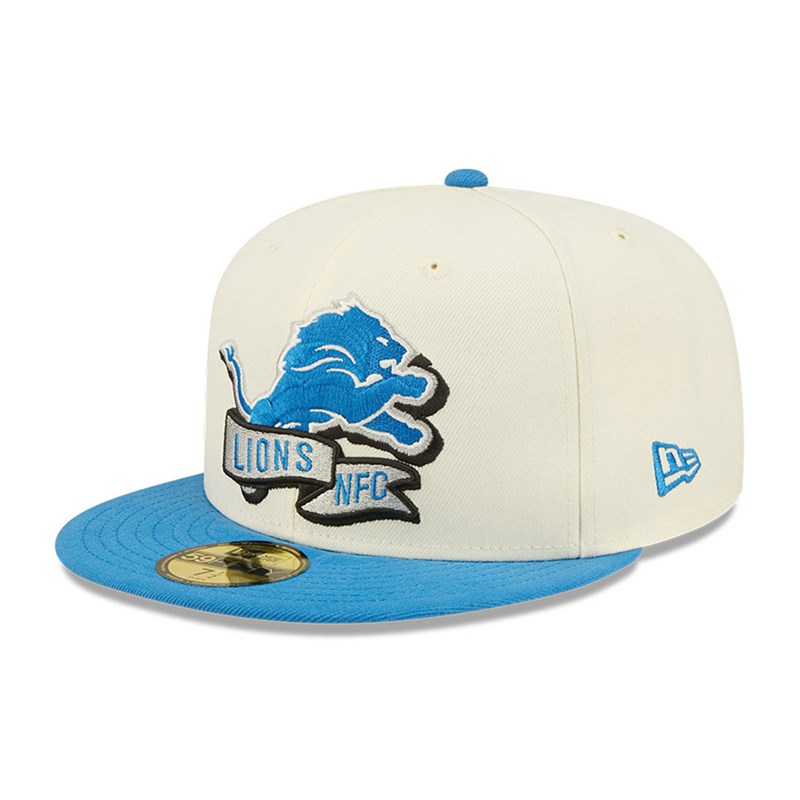 59fifty New Era Detroit Lions NFL Sideline 2022 Fitted Gorras Blancos | DJ2049613