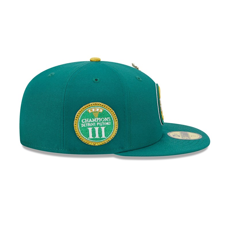 59fifty New Era Detroit Pistons Max Bet Fitted Gorras Verdes | VC3562940