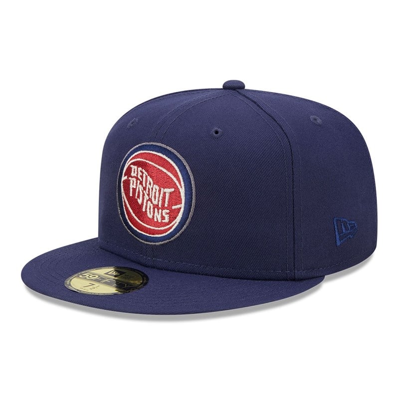 59fifty New Era Detroit Pistons Twilight Fantasy Fitted Gorras Azules | VN1860245