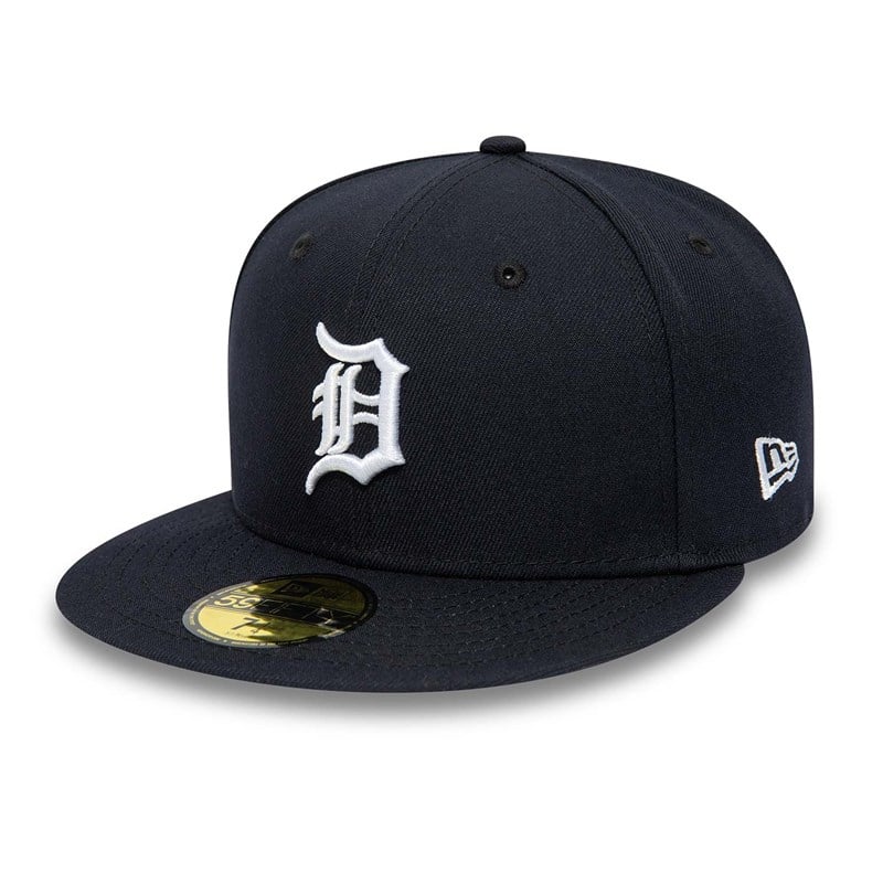 59fifty New Era Detroit Tigers 50th Anniversary Fitted Gorras Azules | QR0281793