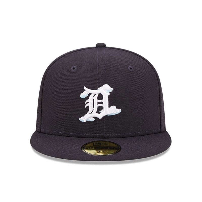 59fifty New Era Detroit Tigers Comic Cloud Fitted Gorras Azules | OK7820439