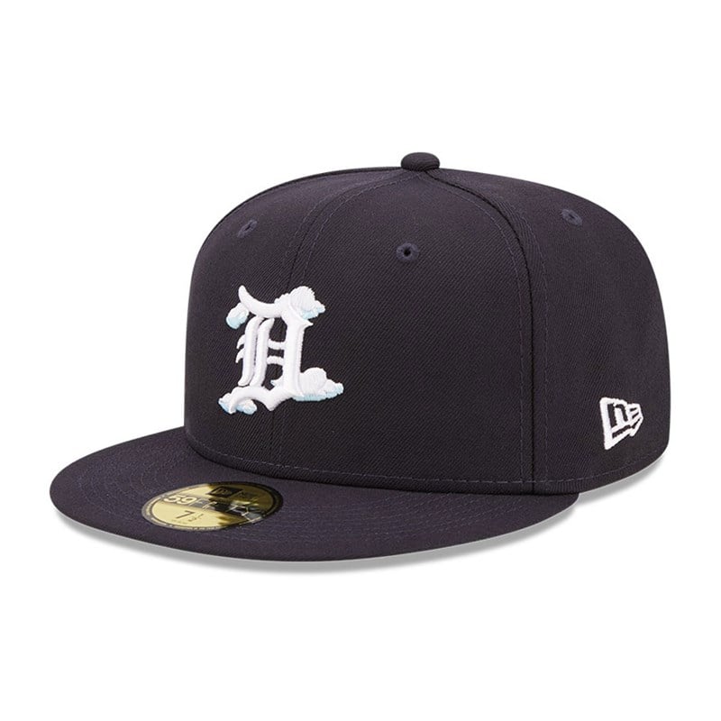 59fifty New Era Detroit Tigers Comic Cloud Fitted Gorras Azules | OK7820439