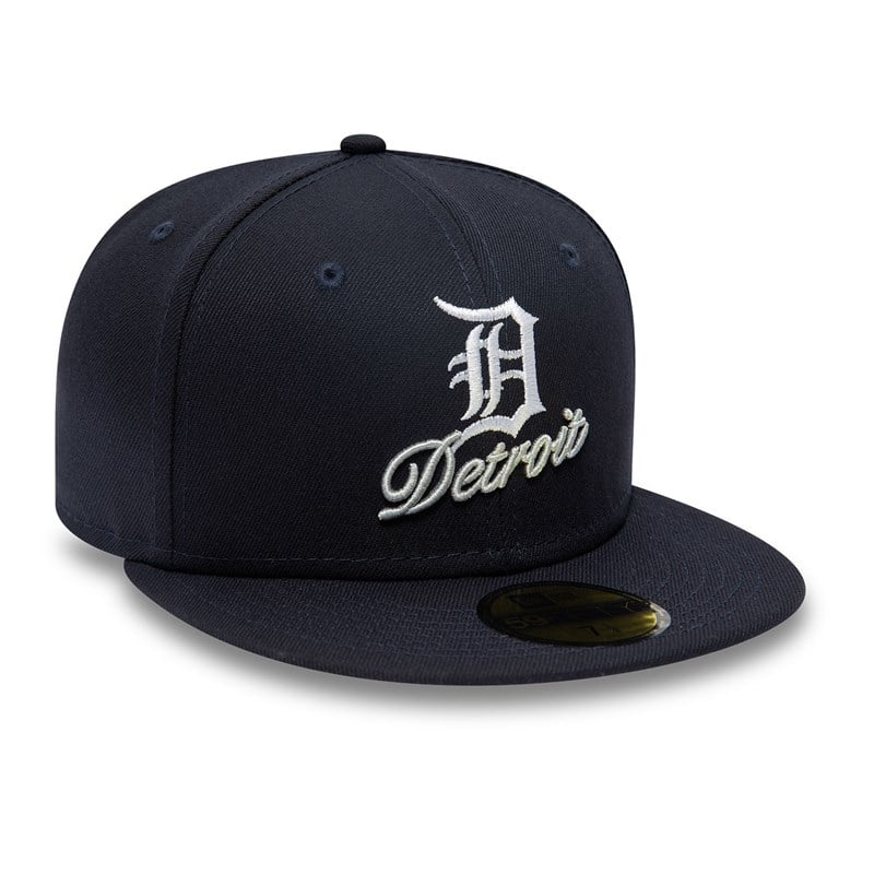 59fifty New Era Detroit Tigers Dual Logo Fitted Gorras Azules | OQ9860521