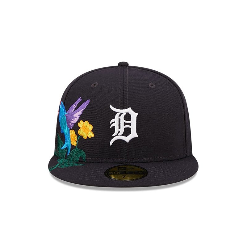 59fifty New Era Detroit Tigers MLB Blooming Fitted Gorras Azules | EW5891372