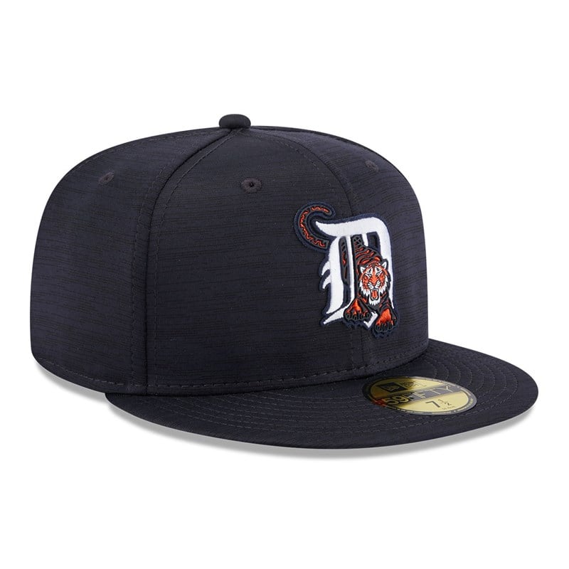 59fifty New Era Detroit Tigers MLB Clubhouse Fitted Gorras Azules | CZ2347198