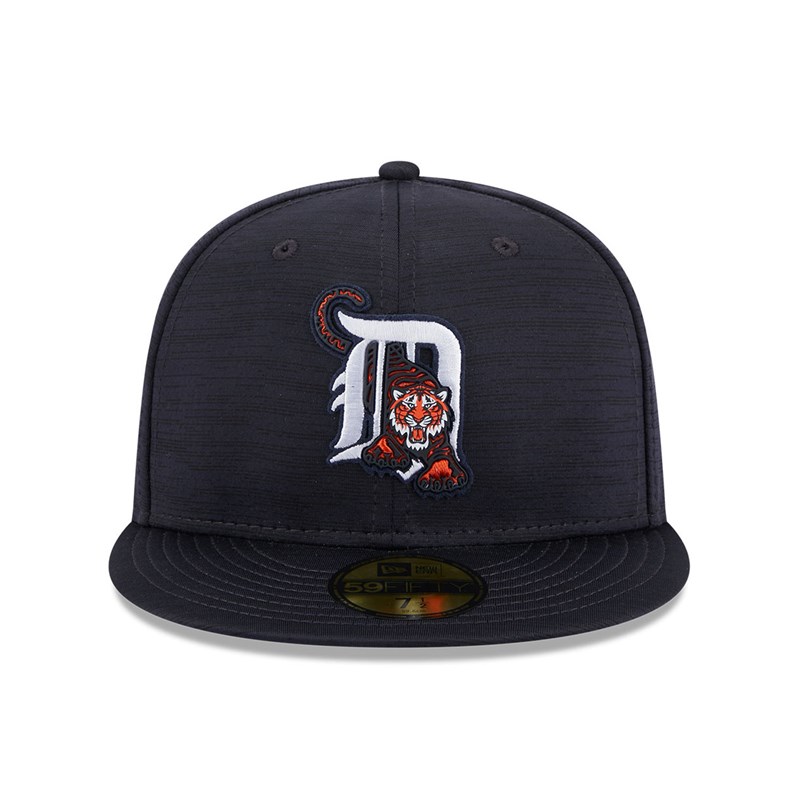 59fifty New Era Detroit Tigers MLB Clubhouse Fitted Gorras Azules | CZ2347198