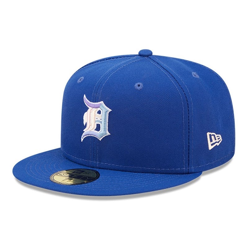 59fifty New Era Detroit Tigers MLB Nightbreak Team Fitted Gorras Azules | UP2354960