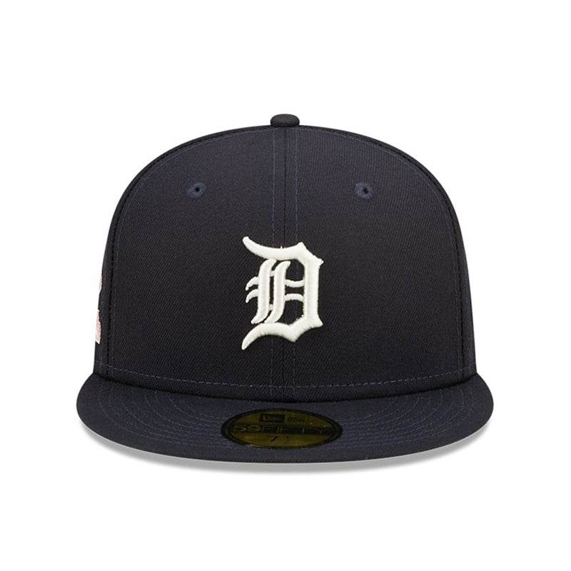 59fifty New Era Detroit Tigers MLB Pop Sweat Fitted Gorras Azules | FD5364108