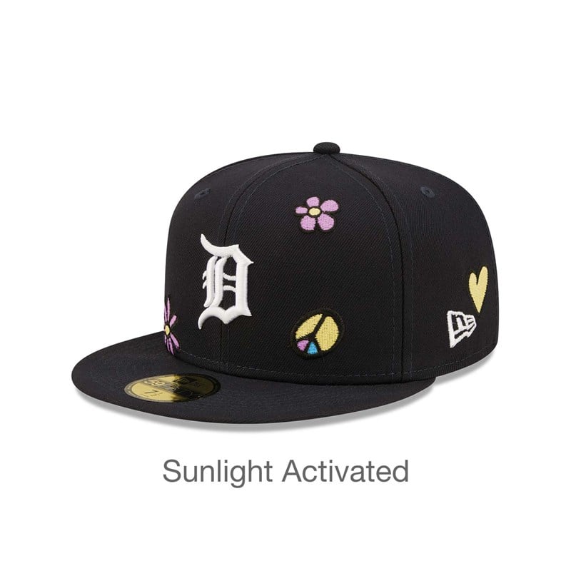 59fifty New Era Detroit Tigers MLB Sunlight Pop Gorras Azules | SQ6107348