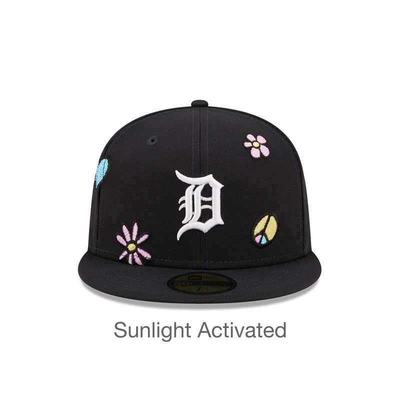 59fifty New Era Detroit Tigers MLB Sunlight Pop Gorras Azules | SQ6107348