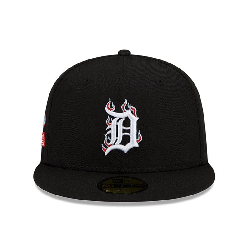 59fifty New Era Detroit Tigers MLB Team Fire Gorras Negros | NA8024961