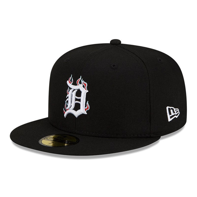 59fifty New Era Detroit Tigers MLB Team Fire Gorras Negros | NA8024961