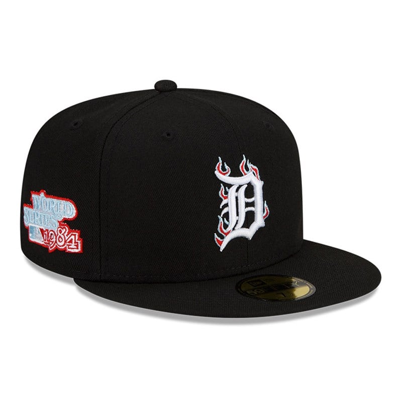 59fifty New Era Detroit Tigers MLB Team Fire Gorras Negros | NA8024961