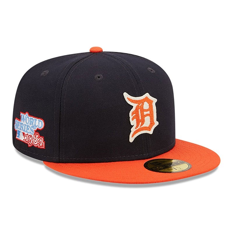 59fifty New Era Detroit Tigers Ne Letterman Fitted Gorras Azules | FD9851407