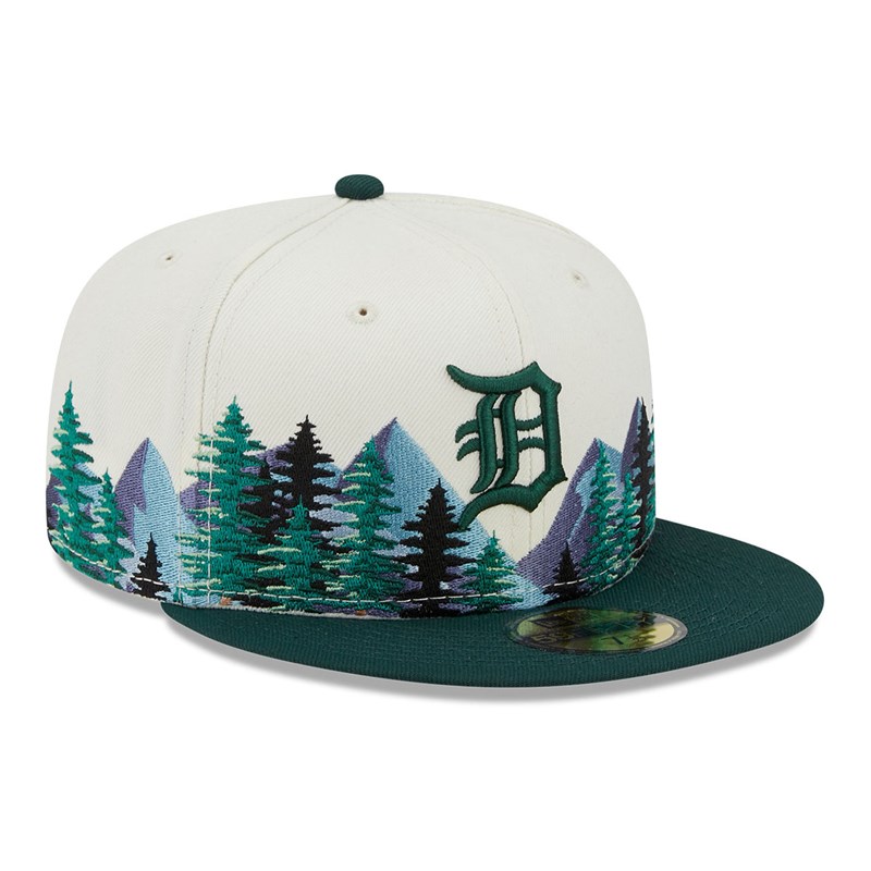 59fifty New Era Detroit Tigers Outdoor Fitted Blancos | WJ9657124