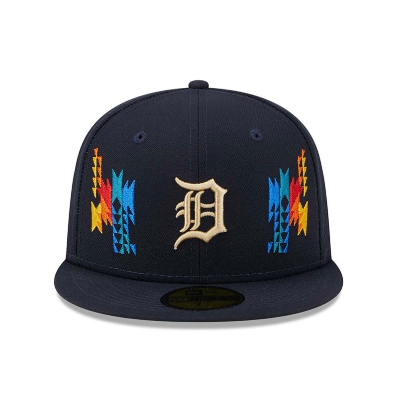 59fifty New Era Detroit Tigers Southwestern Fitted Gorras Azules | GD8349061