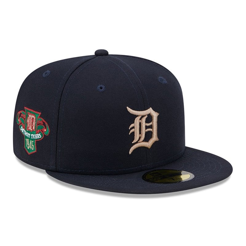 59fifty New Era Detroit Tigers State Tartan Fitted Gorras Azules | UR8605124