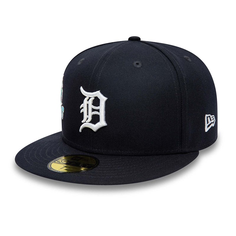 59fifty New Era Detroit Tigers Stateview Fitted Gorras Azules | YZ2846501