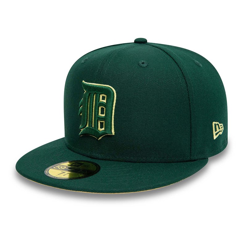 59fifty New Era Detroit Tigers World Series Fitted Gorras Verdes | VF3241956