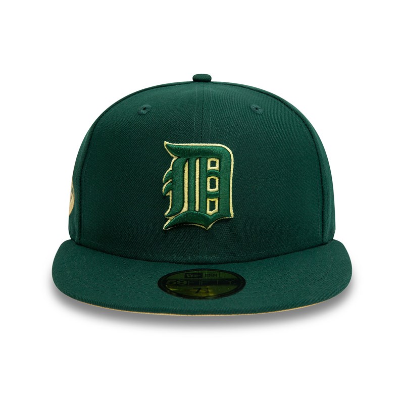 59fifty New Era Detroit Tigers World Series Fitted Gorras Verdes | VF3241956