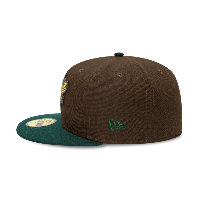 59fifty New Era Down East Wood Ducks Milb Fitted Gorras Marrom | YW8210953