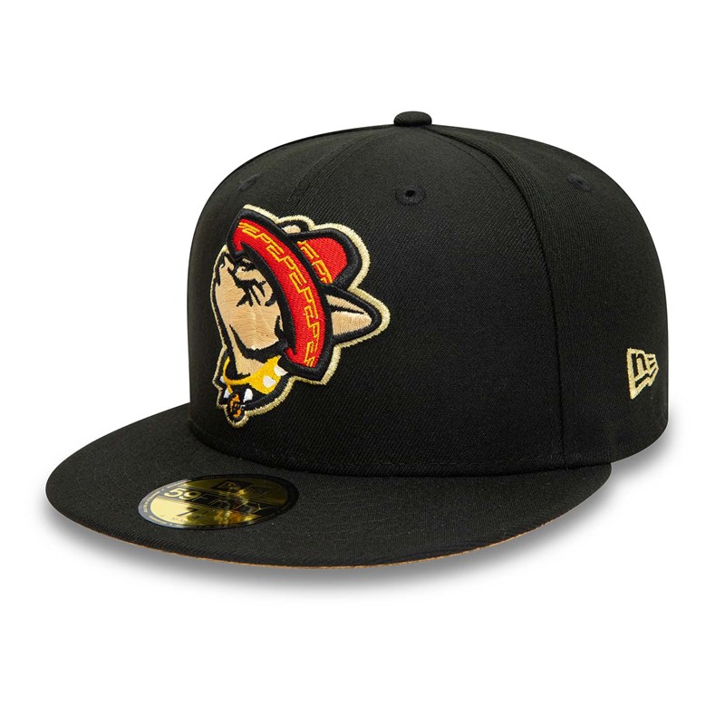 59fifty New Era El Paso Chihuahuas Milb Fitted Gorras Negros | RV8401752