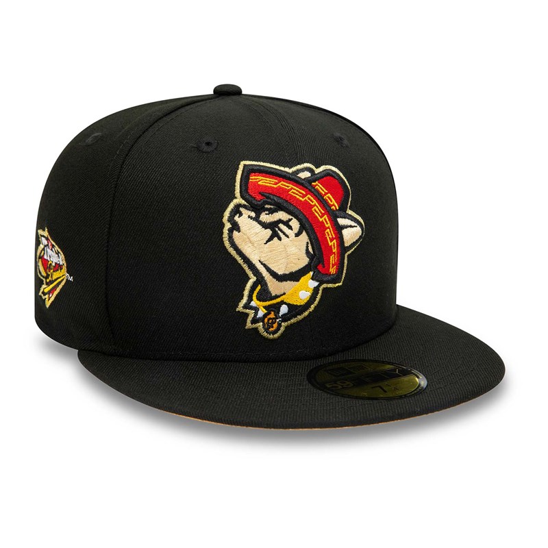 59fifty New Era El Paso Chihuahuas Milb Fitted Gorras Negros | RV8401752