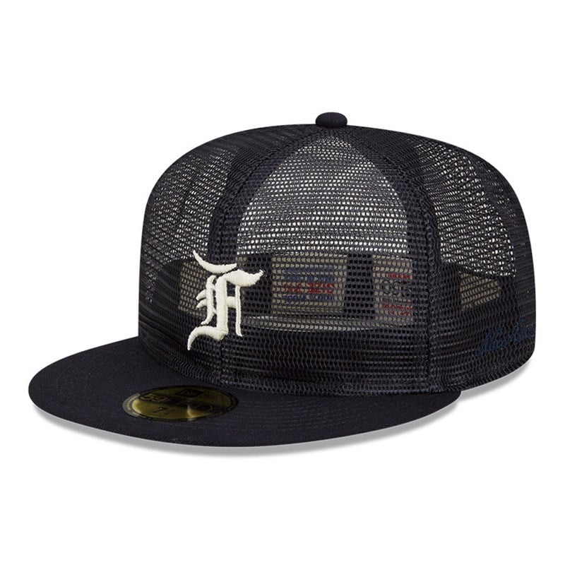 59fifty New Era Fear Of God Essentials X Detroit Tigers Gorras Azules | FW6390217