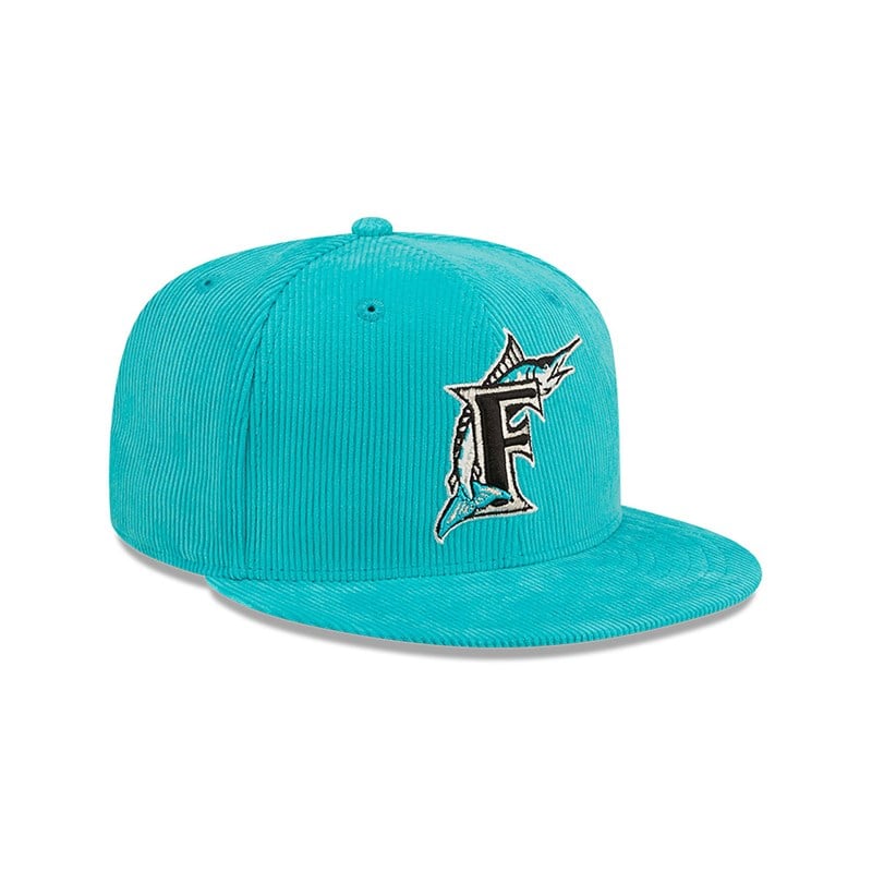 59fifty New Era Florida Marlins Cooperstown Fitted Gorras Azules | XW1204397