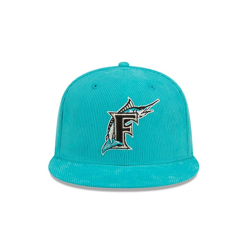 59fifty New Era Florida Marlins Cooperstown Fitted Gorras Azules | XW1204397