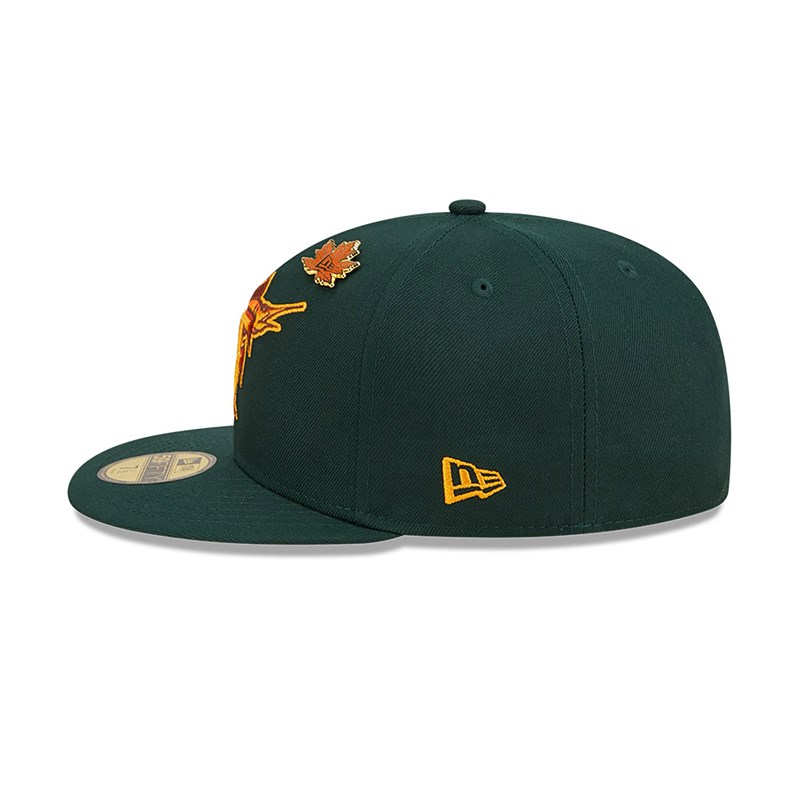 59fifty New Era Florida Marlins Leafy Fitted Gorras Verdes | NJ1480965