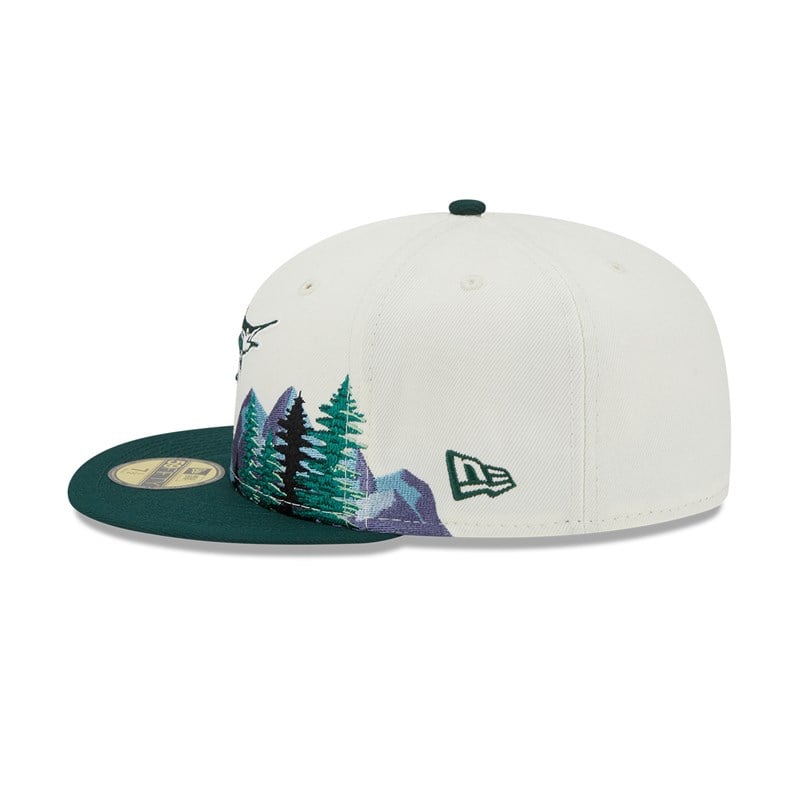 59fifty New Era Florida Marlins Outdoor Fitted Blancos | GP6810572