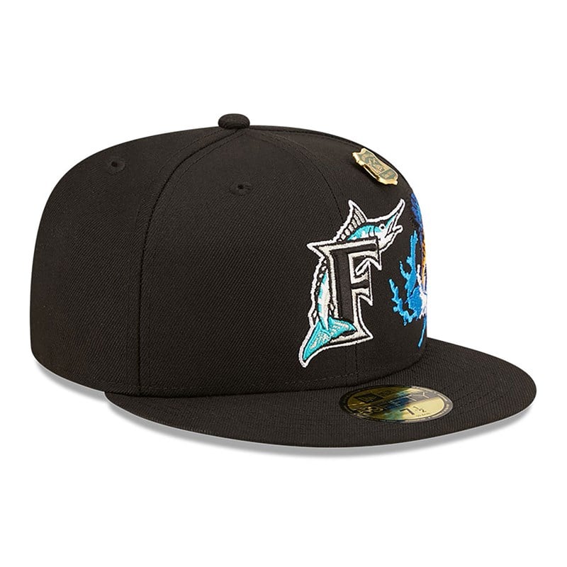 59fifty New Era Florida Marlins State Park Fitted Gorras Negros | SH0791825