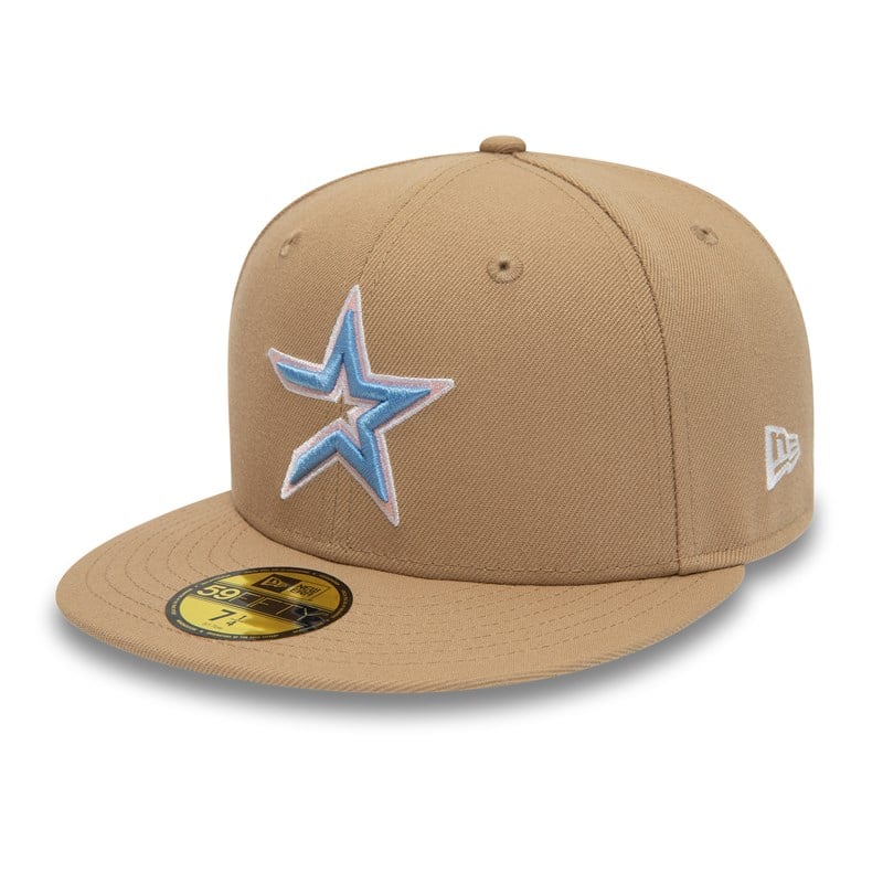 59fifty New Era Houston Astros 45 Years Fitted Gorras Marrom | PR5402689