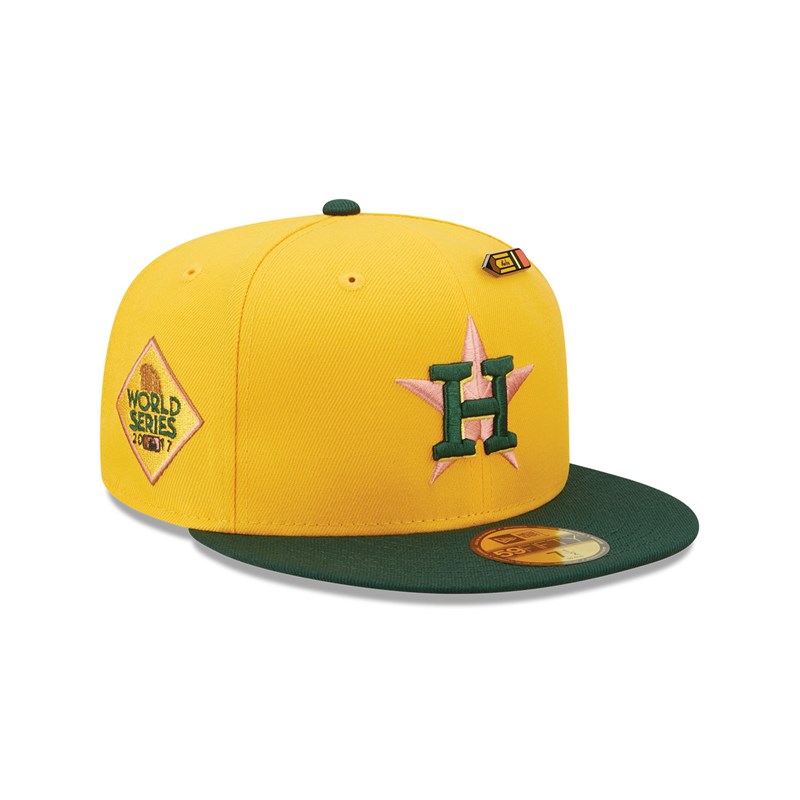 59fifty New Era Houston Astros Back To School Fitted Gorras Amarillos | BT1462759