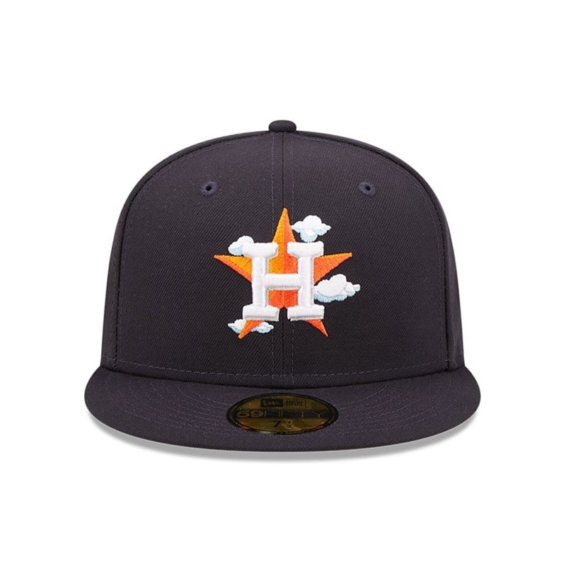 59fifty New Era Houston Astros Comic Cloud Fitted Gorras Azules | UO2861094