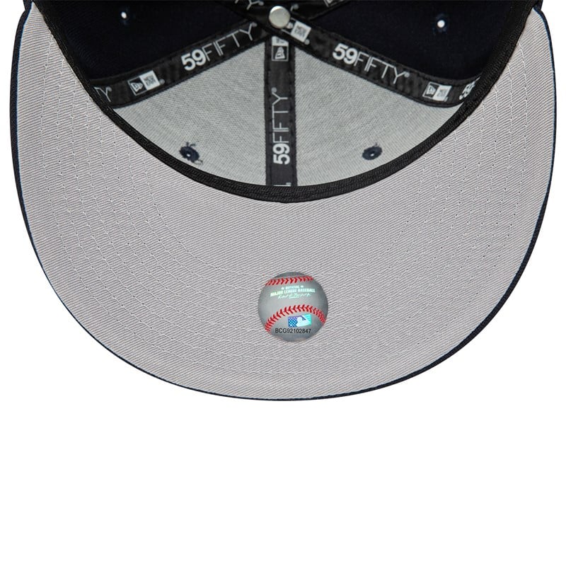 59fifty New Era Houston Astros Dual Logo Fitted Gorras Azules | MZ1573208