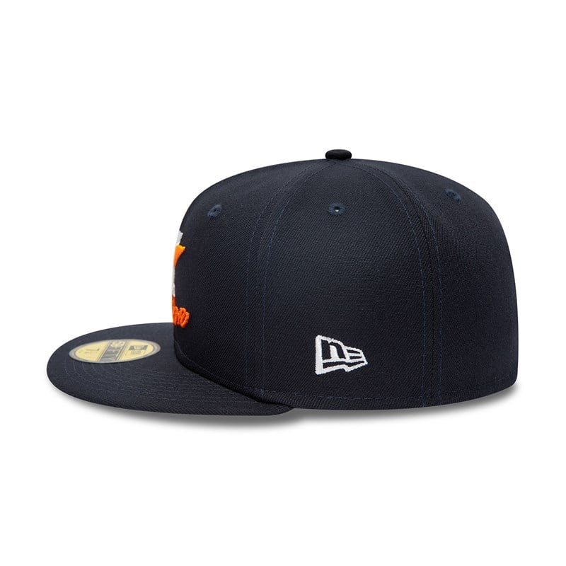 59fifty New Era Houston Astros Dual Logo Fitted Gorras Azules | MZ1573208