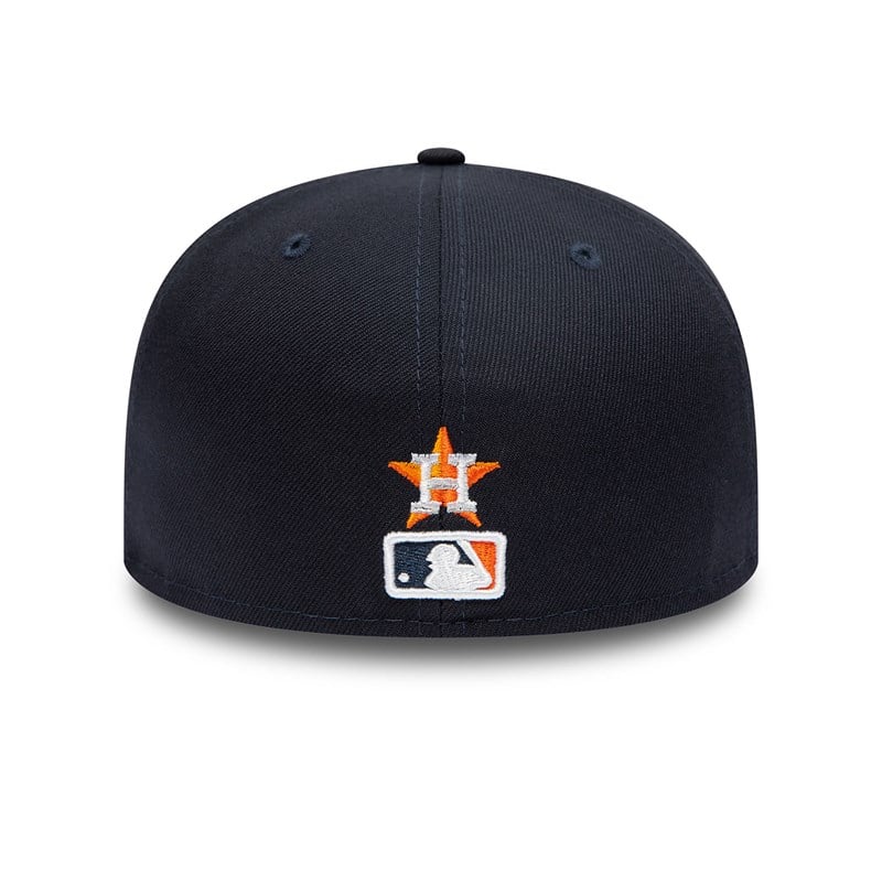 59fifty New Era Houston Astros Dual Logo Fitted Gorras Azules | MZ1573208