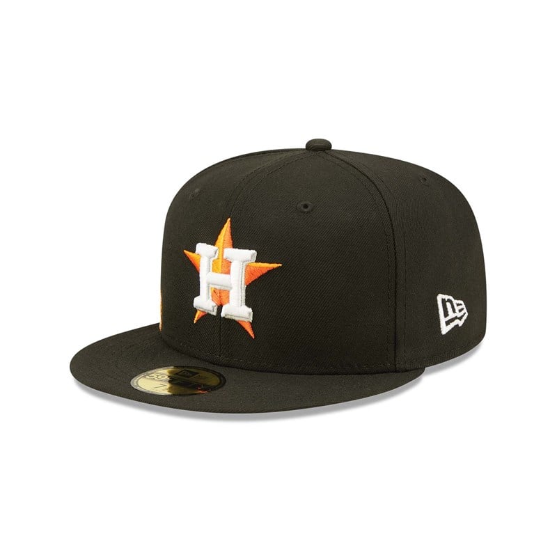 59fifty New Era Houston Astros Fruit Fitted Gorras Negros | HU9416073