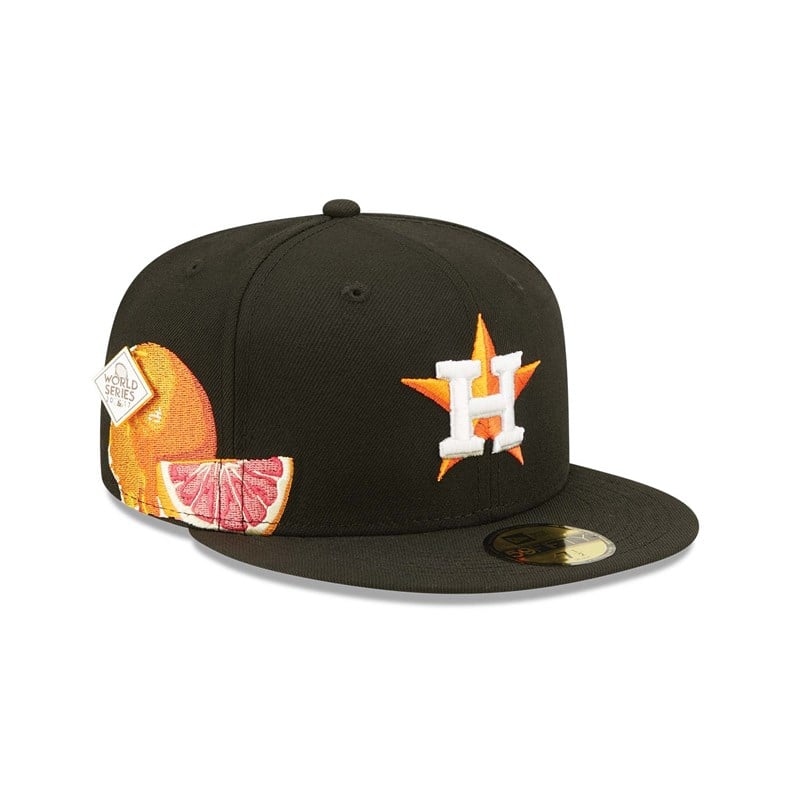 59fifty New Era Houston Astros Fruit Fitted Gorras Negros | HU9416073