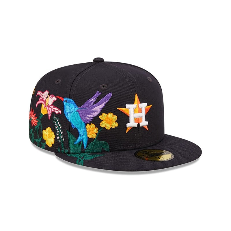 59fifty New Era Houston Astros MLB Blooming Fitted Gorras Azules | UF2413950