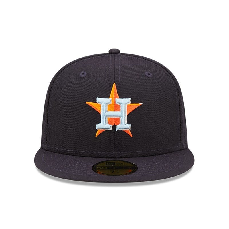 59fifty New Era Houston Astros MLB Cloud Fitted Gorras Azules | RG9642035