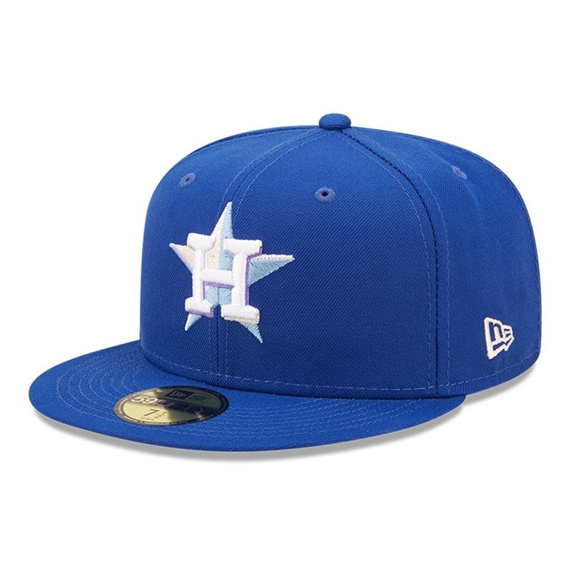 59fifty New Era Houston Astros MLB Nightbreak Team Fitted Gorras Azules | WA0842196