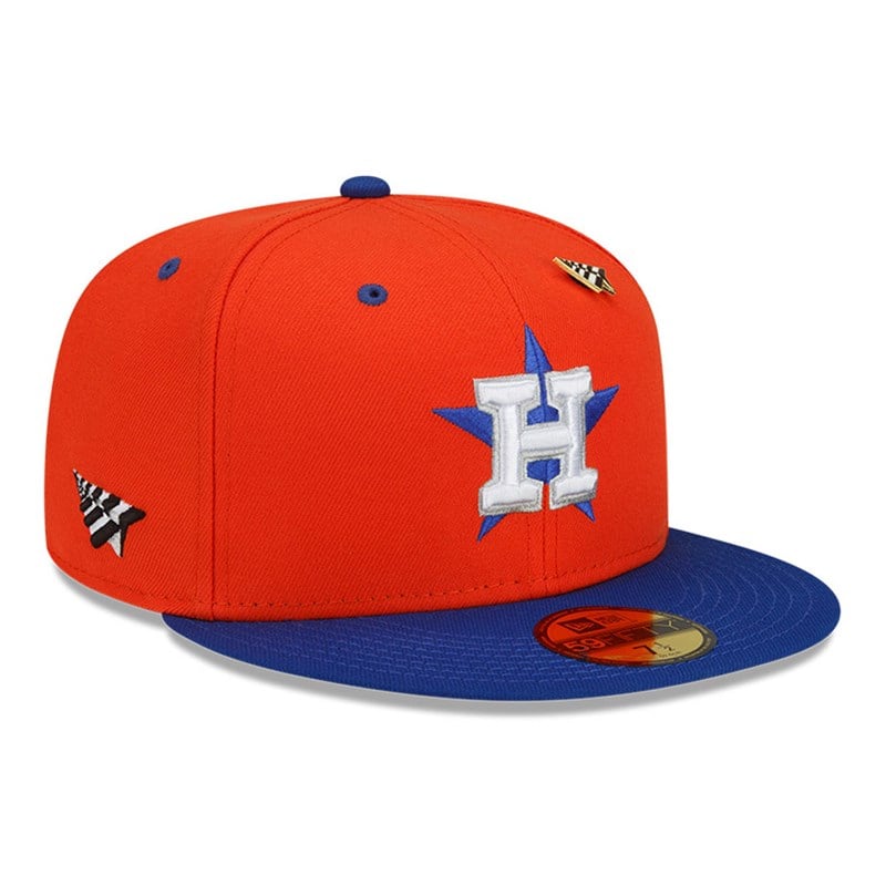 59fifty New Era Houston Astros MLB X Paper Planes Fitted Gorras Naranjas | EV0179835