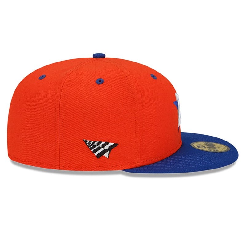 59fifty New Era Houston Astros MLB X Paper Planes Fitted Gorras Naranjas | EV0179835