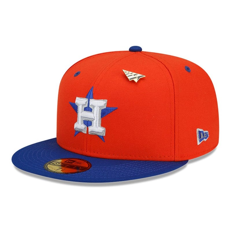 59fifty New Era Houston Astros MLB X Paper Planes Fitted Gorras Naranjas | EV0179835