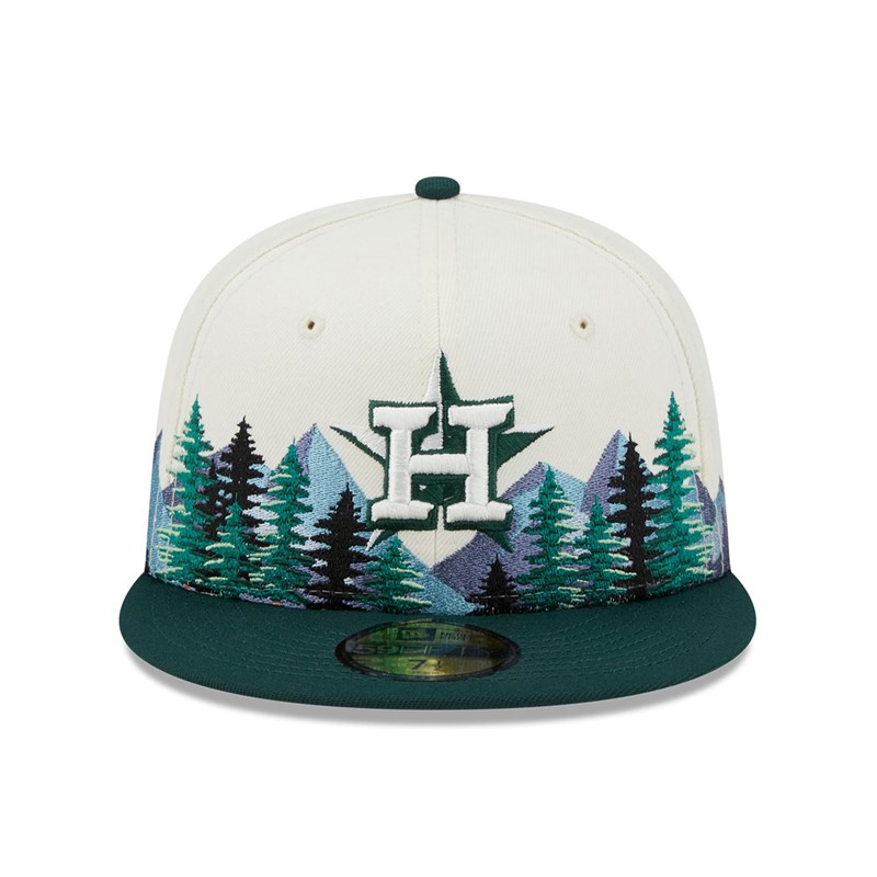 59fifty New Era Houston Astros Outdoor Fitted Blancos | VW0248175