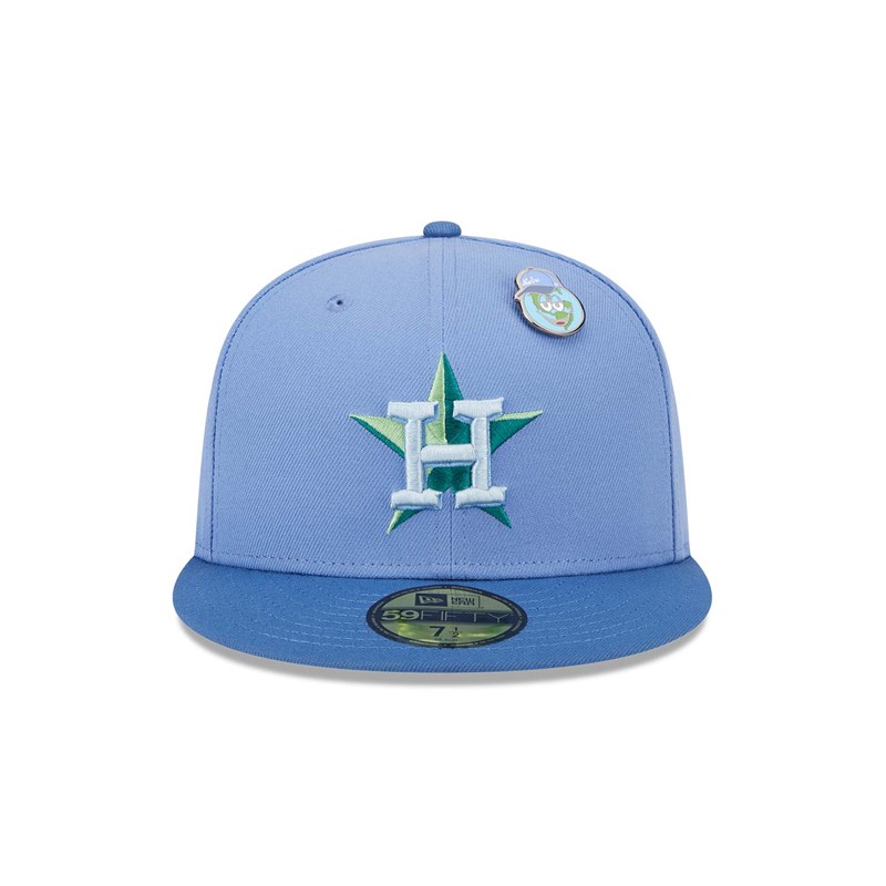 59fifty New Era Houston Astros Outer Space Fitted Gorras Azules | JI7186423